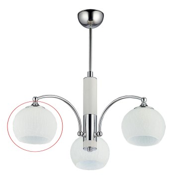 Jupiter - Universal ανταλλακτικό Γυαλί LARGO E27 διάμετρος 15 cm λευκό