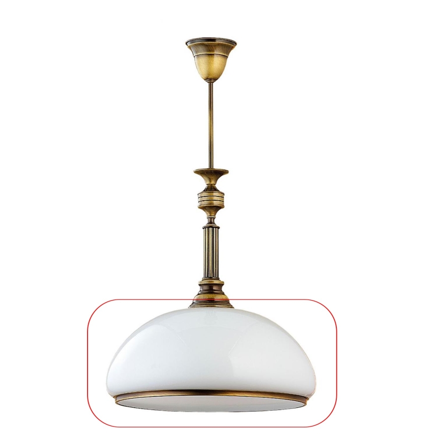 Jupiter - Universal ανταλλακτικό Γυαλί ZEUS E27 διάμετρος 37 cm λευκό