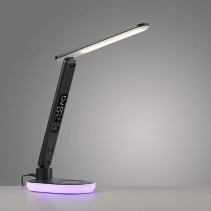 JUST LIGHT. 11018-18 - LED RGBW LED Επιτραπέζιο φωτιστικό αφής με δυνατότητα αυξομείωσης φωτισμού και ασύρματης φόρτισης TINA LED/4W/230V