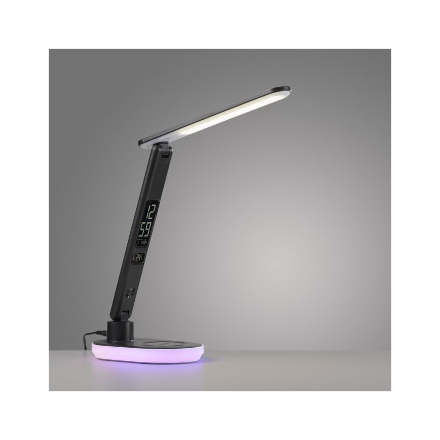 JUST LIGHT. 11018-18 - LED RGBW LED Επιτραπέζιο φωτιστικό αφής με δυνατότητα αυξομείωσης φωτισμού και ασύρματης φόρτισης TINA LED/4W/230V