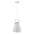 JUST LIGHT. 11060-16 - Κρεμαστό φωτιστικό οροφής EVA 1xE27/60W/230V διάμετρος 26,5 cm λευκό