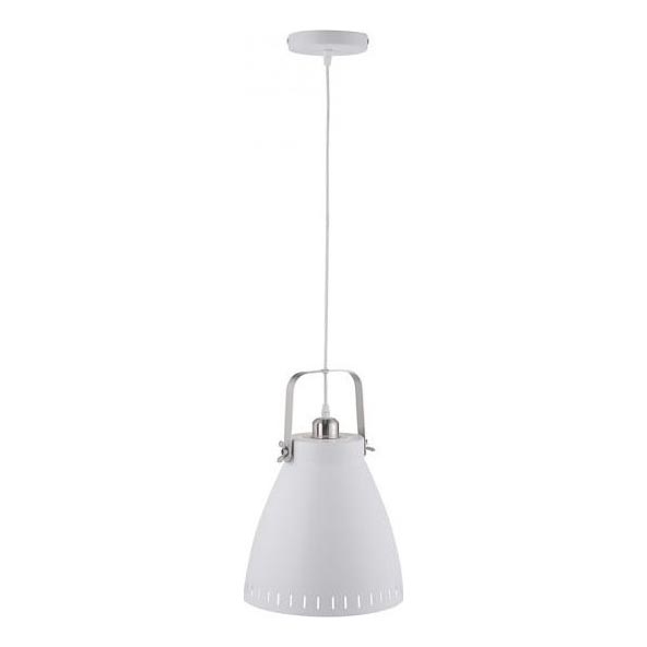 JUST LIGHT. 11060-16 - Κρεμαστό φωτιστικό οροφής EVA 1xE27/60W/230V διάμετρος 26,5 cm λευκό