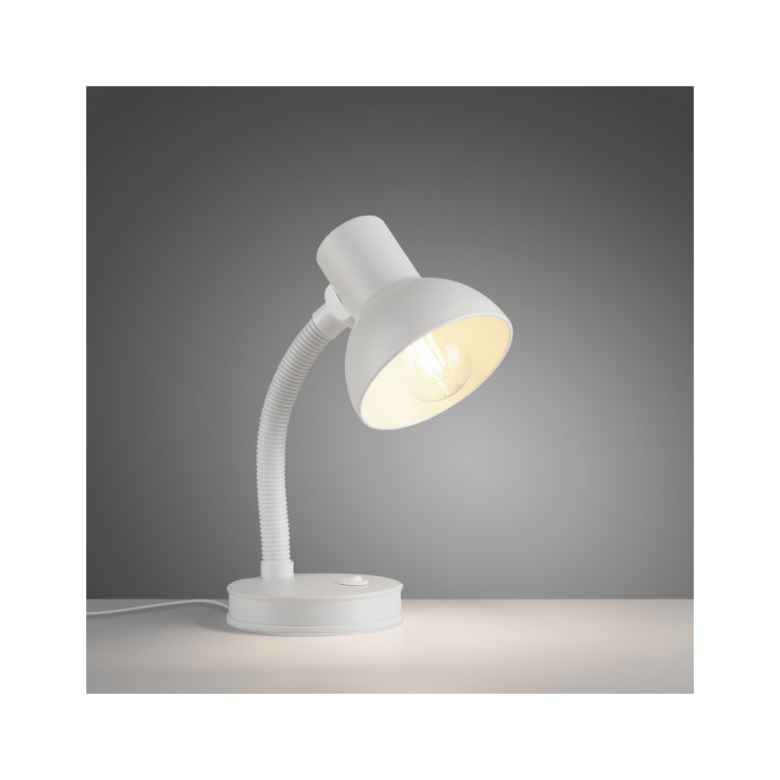 JUST LIGHT. 11080-16 - Ευέλικτο επιτραπέζιο φωτιστικό FLEXI 1xE27/25W/230V λευκό