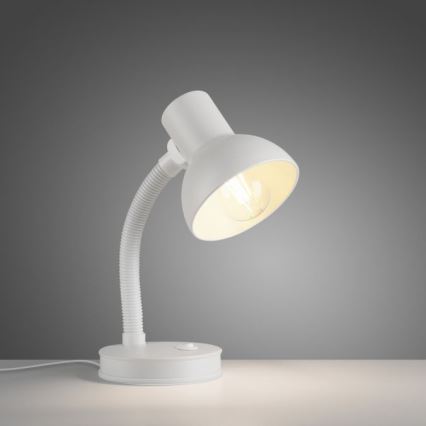 JUST LIGHT. 11080-16 - Ευέλικτος επιτραπέζιος λαμπτήρας FLEXI 1xE27/25W/230V λευκός