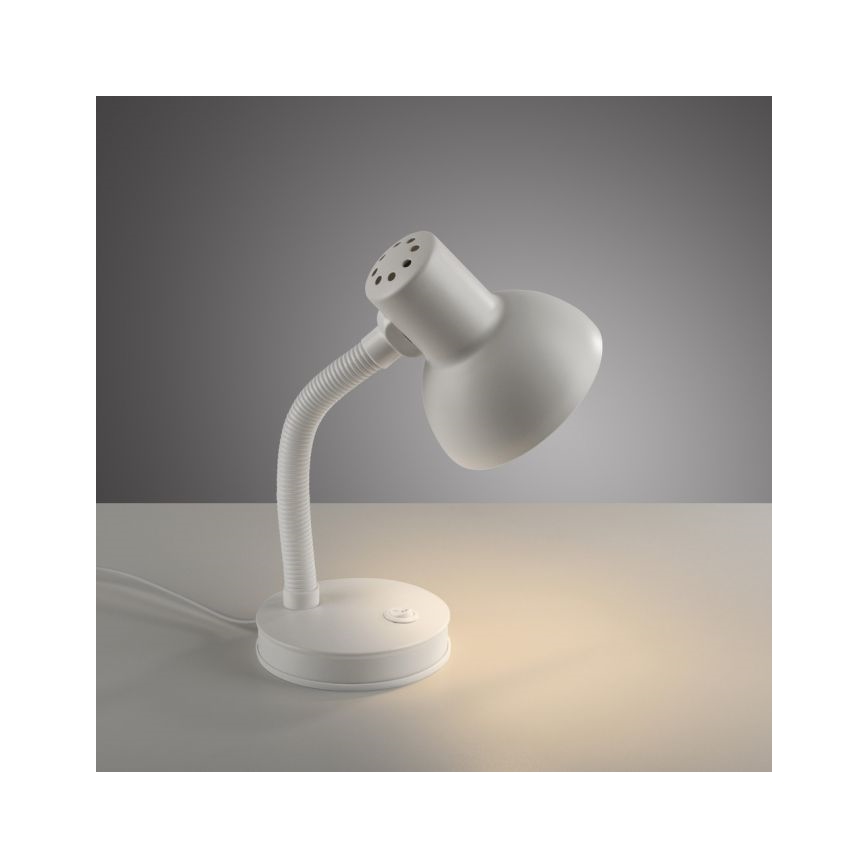 JUST LIGHT. 11080-16 - Ευέλικτος επιτραπέζιος λαμπτήρας FLEXI 1xE27/25W/230V λευκός