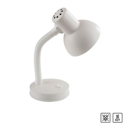 JUST LIGHT. 11080-16 - Ευέλικτος επιτραπέζιος λαμπτήρας FLEXI 1xE27/25W/230V λευκός