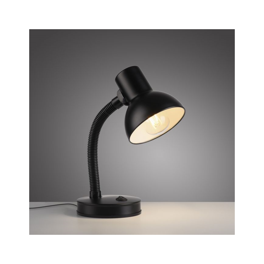 JUST LIGHT. 11080-18 - Ευέλικτο επιτραπέζιο λαμπτήρα FLEXI 1xE27/25W/230V μαύρο