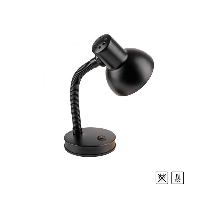 JUST LIGHT. 11080-18 - Ευέλικτο επιτραπέζιο λαμπτήρα FLEXI 1xE27/25W/230V μαύρο