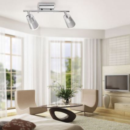 JUST LIGHT. 11229-17 - LED Σποτ DALLI 2xLED/3,5W/230V γυαλιστερό χρώμιο