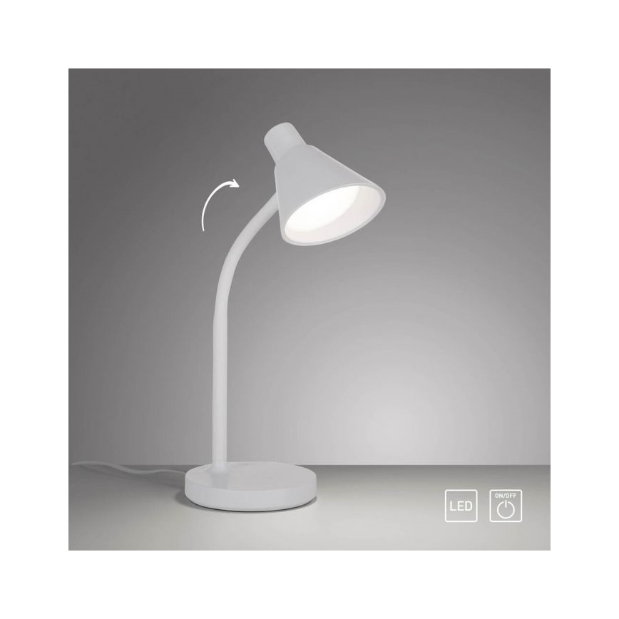 JUST LIGHT. 11248-16 - Λαμπτήρας LED Εύκαμπτος Επιτραπέζιος PIXIE LED/4,5W/230V Λευκός