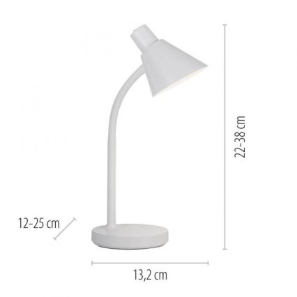 JUST LIGHT. 11248-16 - Λαμπτήρας LED Εύκαμπτος Επιτραπέζιος PIXIE LED/4,5W/230V Λευκός