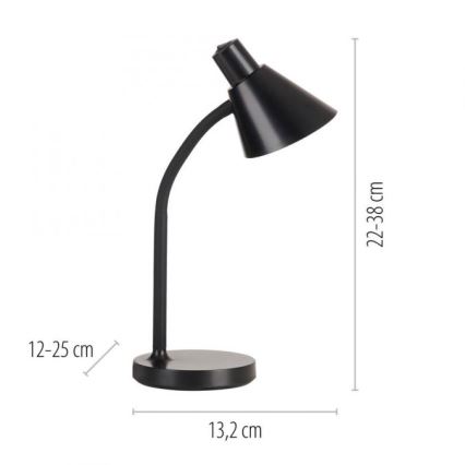 JUST LIGHT. 11248-18 - LED Ευέλικτη επιτραπέζια λάμπα PIXIE LED/4,5W/230V μαύρη