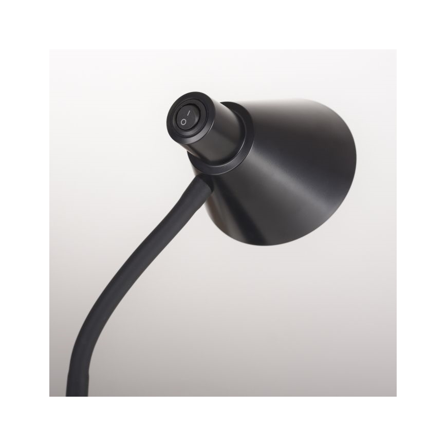 JUST LIGHT. 11248-18 - Επιτραπέζιο LED φωτιστικό PIXIE με εύκαμπτο βραχίονα LED/4,5W/230V μαύρο