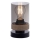 JUST LIGHT. 11310-18 - Eπιτραπέζιο φωτιστικό PASQUAL 1xE27/40W/230V μαύρο/Καουτσουκόδεντρο