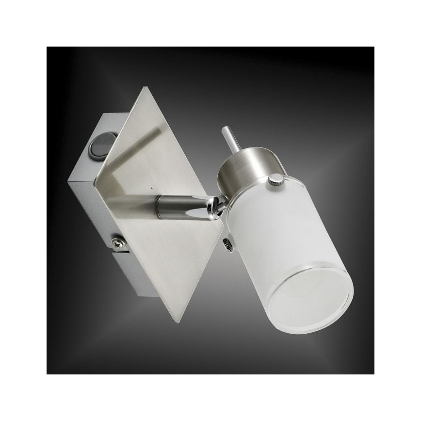 JUST LIGHT. 11931-55 - Φωτιστικό σποτ τοίχου LED MAX 1xGU10/4W/230V ματ χρώμιο