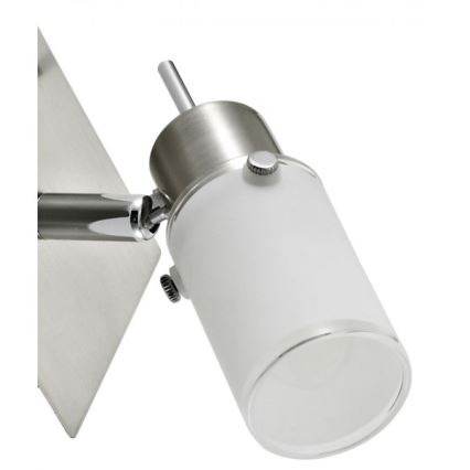 JUST LIGHT. 11931-55 - Φωτιστικό σποτ τοίχου LED MAX 1xGU10/4W/230V ματ χρώμιο