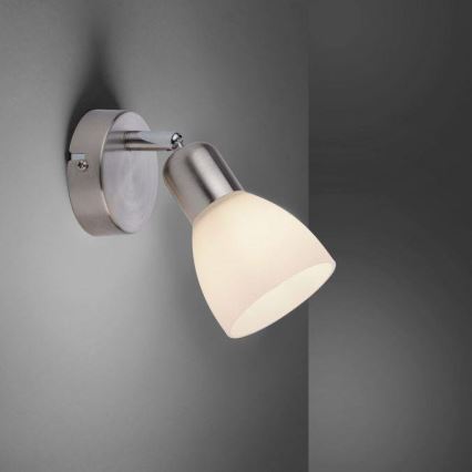 JUST LIGHT. 11951-55 - Σποτ τοίχου KARO 1xE14/40W/230V ματ χρώμιο
