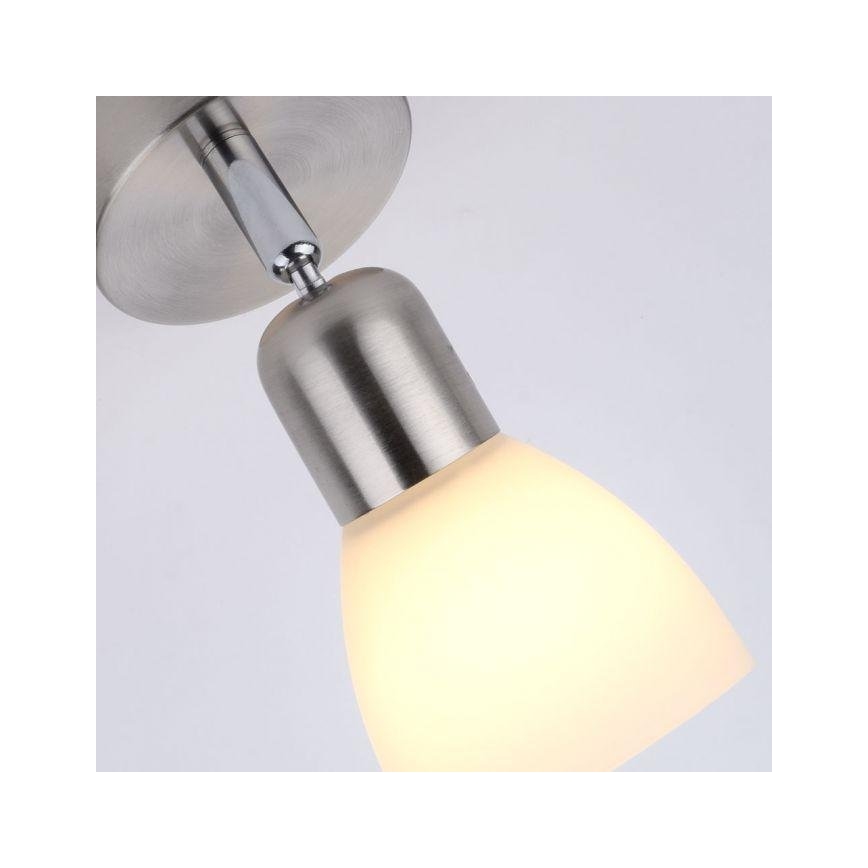 JUST LIGHT. 11951-55 - Σποτ τοίχου KARO 1xE14/40W/230V ματ χρώμιο