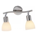 JUST LIGHT. 11952-55 - Φωτιστικό σποτ KARO 2xE14/40W/230V ματ χρώμιο