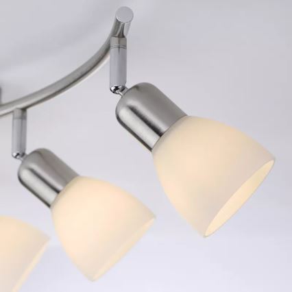 JUST LIGHT. 11953-55 - Σποτ φωτιστικό KARO 3xE14/40W/230V ματ χρώμιο