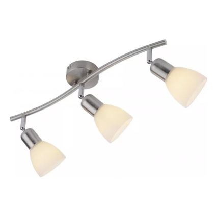 JUST LIGHT. 11953-55 - Σποτ φωτιστικό KARO 3xE14/40W/230V ματ χρώμιο