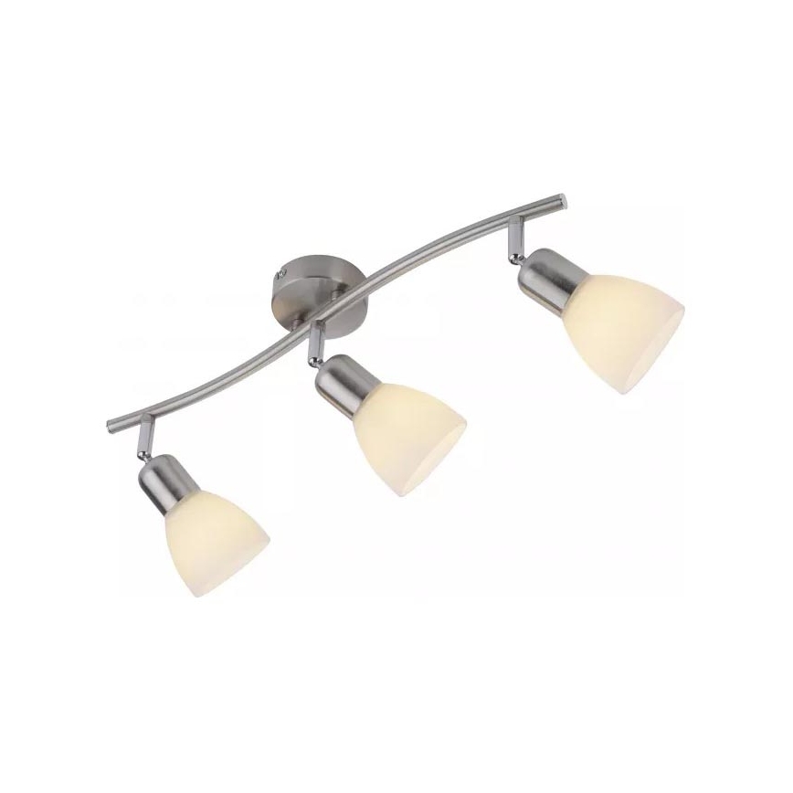 JUST LIGHT. 11953-55 - Σποτ φωτιστικό KARO 3xE14/40W/230V ματ χρώμιο
