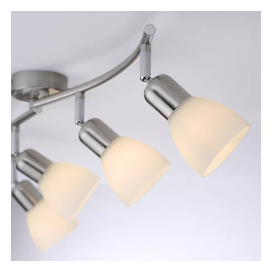 JUST LIGHT. 11954-55 - Σποτ οροφής KARO 4xE14/40W/230V ματ χρώμιο