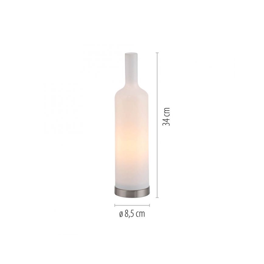 JUST LIGHT. 14006-16 - Επιτραπέζιο φωτιστικό BOTTLE 1xE14/25W/230V λευκό