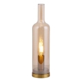 JUST LIGHT. 14006-27 - Επιτραπέζιο φωτιστικό BOTTLE 1xE14/25W/230V μπεζ/καπνιστό