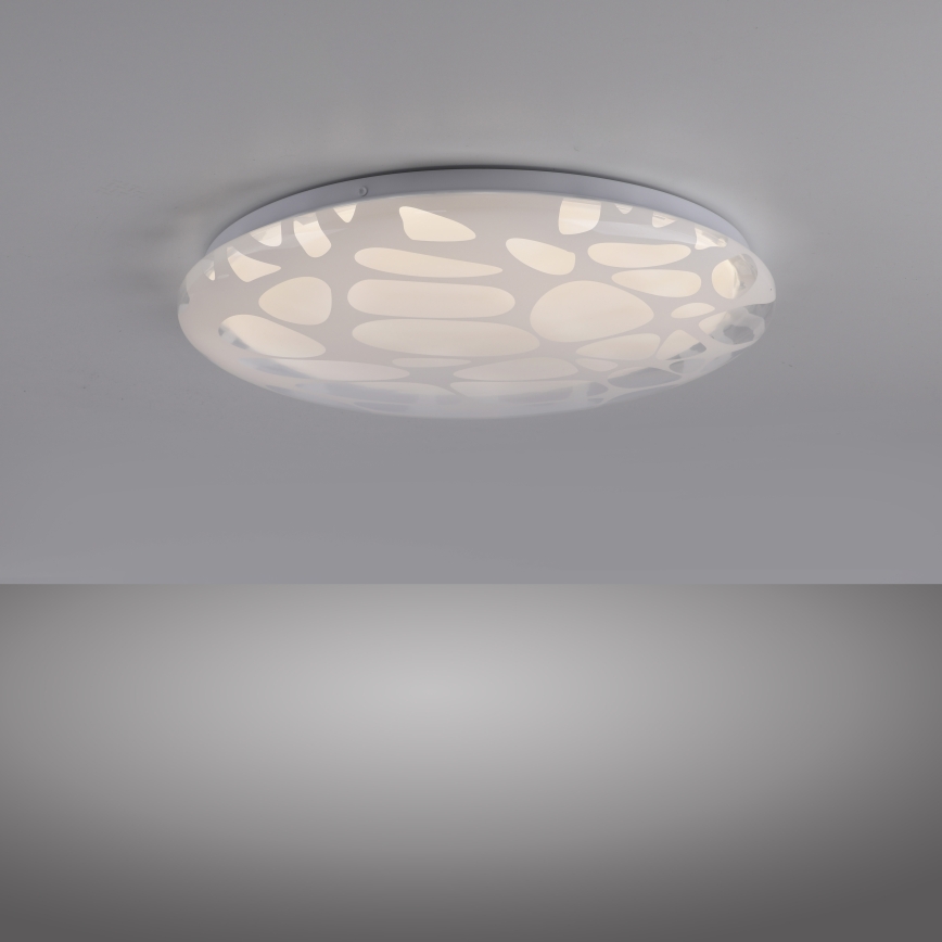JUST LIGHT. 14009-16 - LED Ρυθμιζόμενο φωτιστικό οροφής ART PLAFO LED/20W/230V 2700-6500K διάμ. 38 cm λευκό + τηλεχειριστήριο