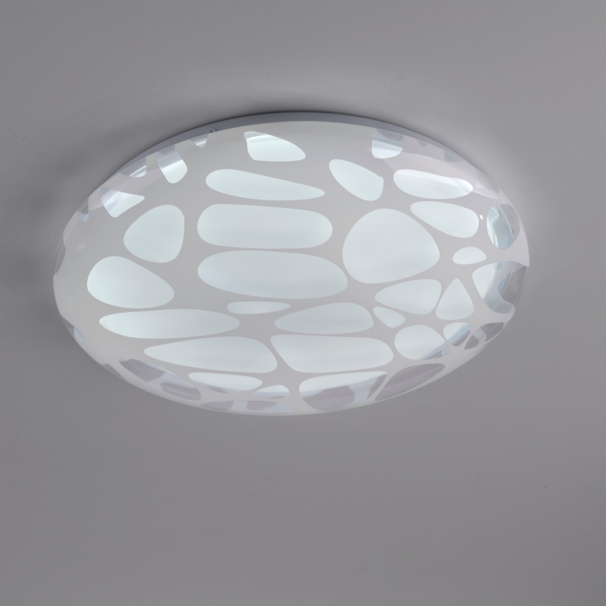 JUST LIGHT. 14009-16 - LED Ρυθμιζόμενο φωτιστικό οροφής ART PLAFO LED/20W/230V 2700-6500K διάμ. 38 cm λευκό + τηλεχειριστήριο
