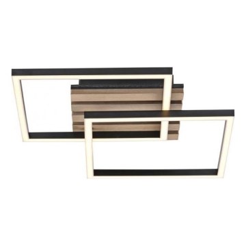 JUST LIGHT. 14053-79 - Φωτιστικό οροφής LED AKUSTIKA LED/15W/230V δρυς/μαύρο