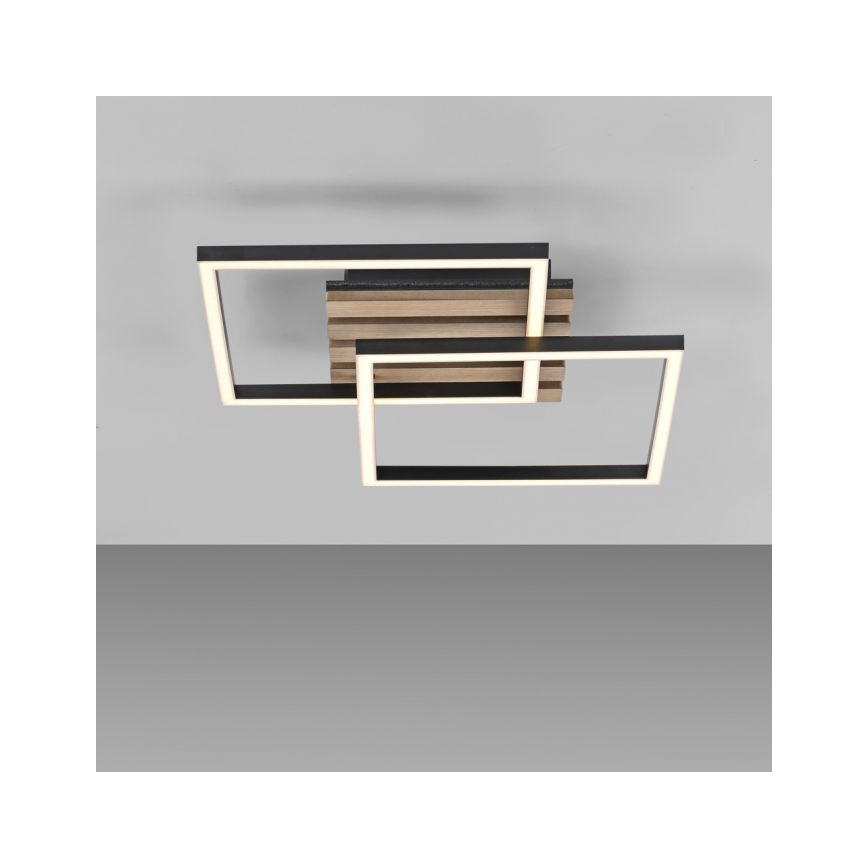 JUST LIGHT. 14053-79 - Φωτιστικό οροφής LED AKUSTIKA LED/15W/230V δρυς/μαύρο
