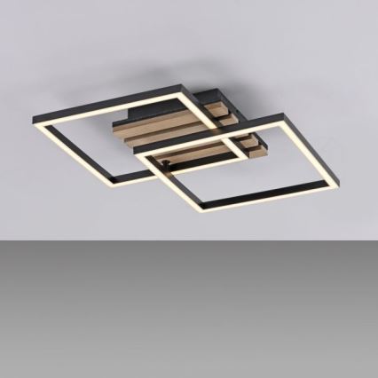 JUST LIGHT. 14053-79 - Φωτιστικό οροφής LED AKUSTIKA LED/15W/230V δρυς/μαύρο