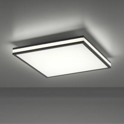 JUST LIGHT. 14110-18 - LED RGBW Dimmable φωτιστικό οροφής MARIO BLACK LED/19,5W/230V 2700-5000K + τηλεχειριστήριο