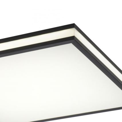 JUST LIGHT. 14110-18 - LED RGBW Dimmable φωτιστικό οροφής MARIO BLACK LED/19,5W/230V 2700-5000K + τηλεχειριστήριο