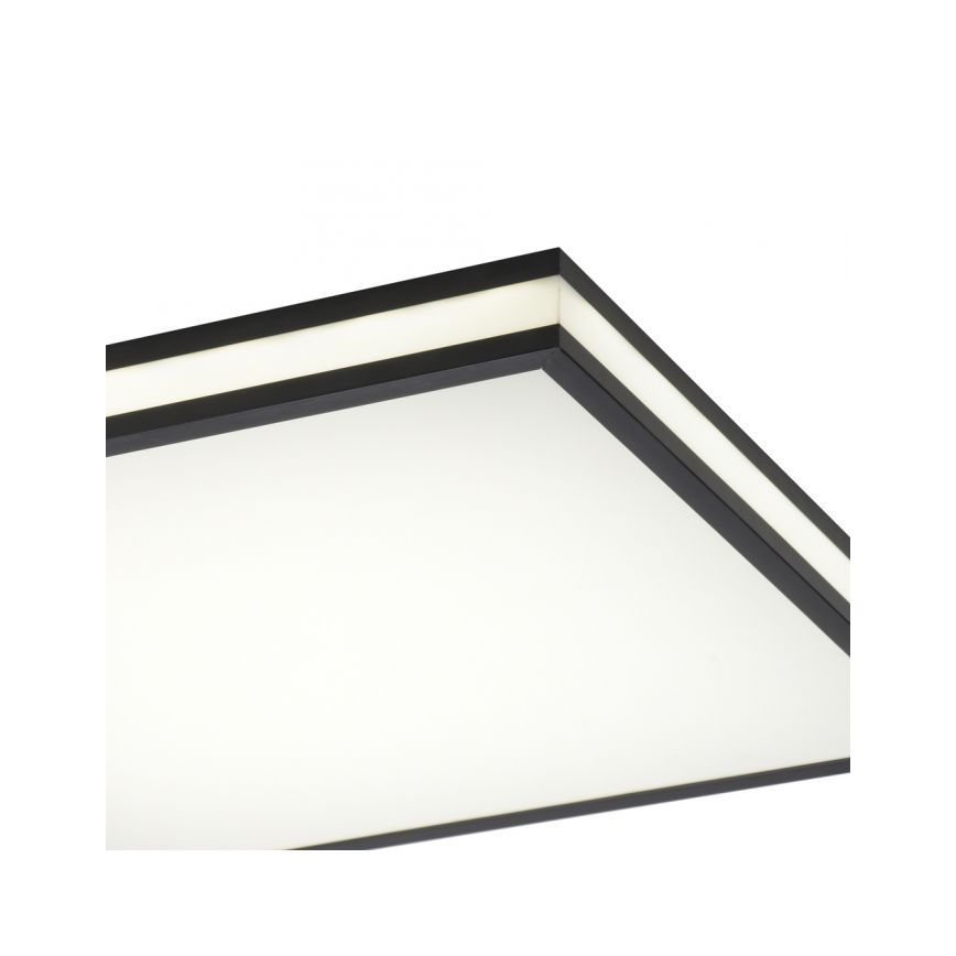 JUST LIGHT. 14110-18 - LED RGBW Dimmable φωτιστικό οροφής MARIO BLACK LED/19,5W/230V 2700-5000K + τηλεχειριστήριο