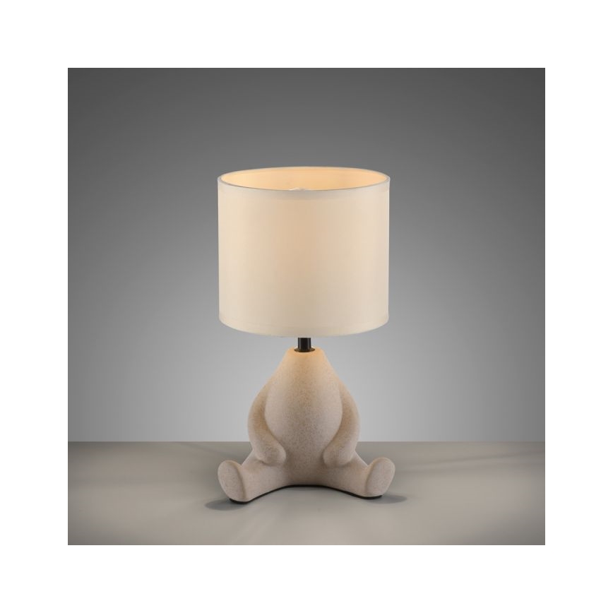 JUST LIGHT. 14190-39 - Επιτραπέζιο φωτιστικό TED 1xE27/25W/230V μπεζ