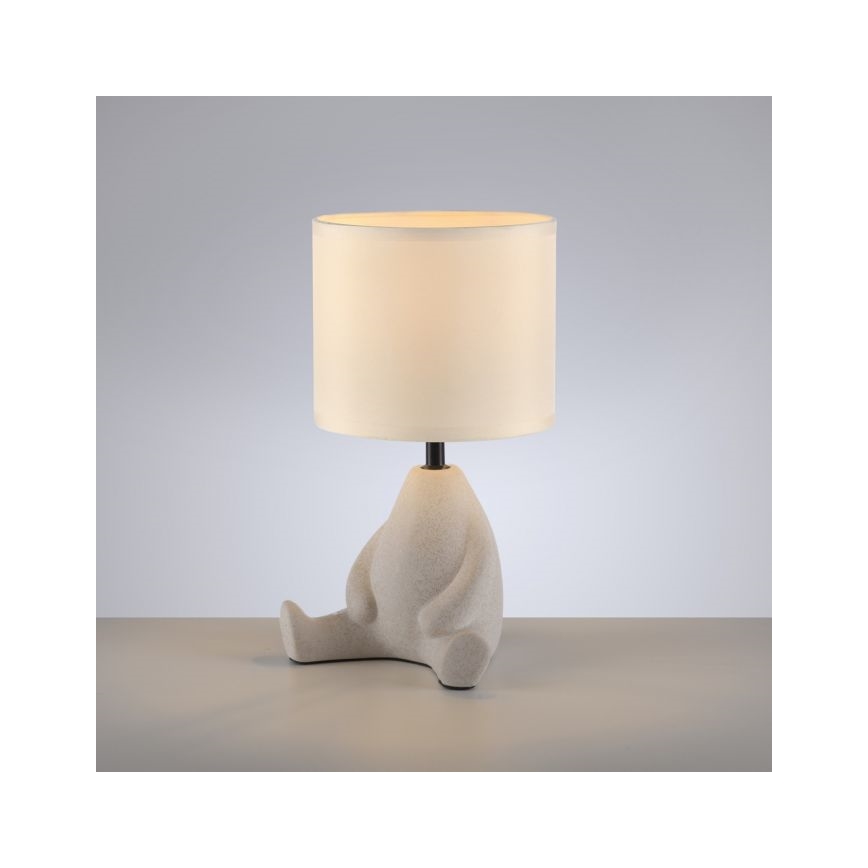 JUST LIGHT. 14190-39 - Επιτραπέζιο φωτιστικό TED 1xE27/25W/230V μπεζ