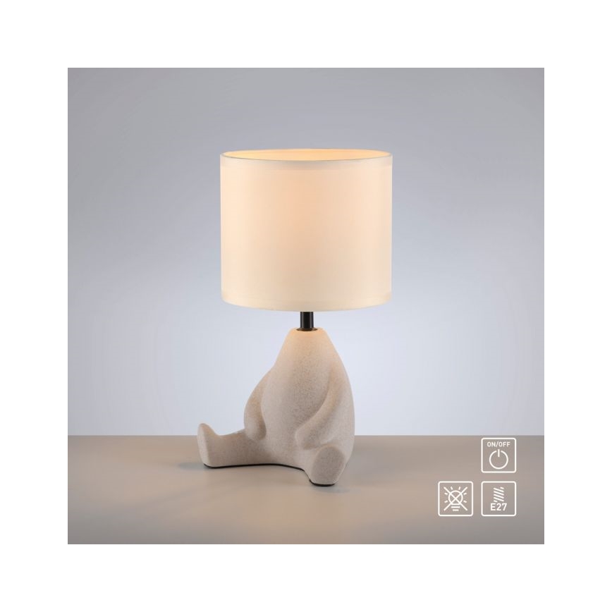 JUST LIGHT. 14190-39 - Επιτραπέζιο φωτιστικό TED 1xE27/25W/230V μπεζ