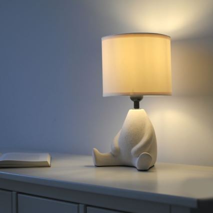 JUST LIGHT. 14190-39 - Επιτραπέζια λάμπα TED 1xE27/25W/230V μπεζ