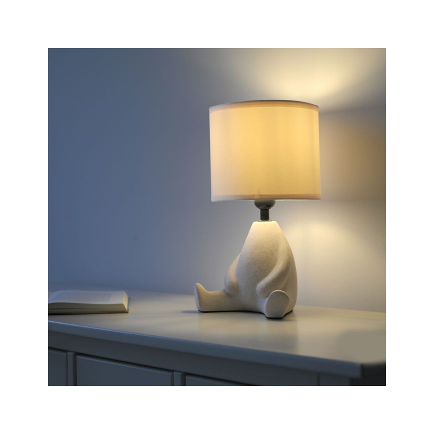 JUST LIGHT. 14190-39 - Επιτραπέζια λάμπα TED 1xE27/25W/230V μπεζ