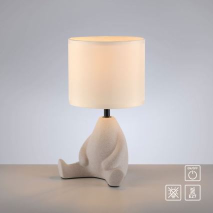JUST LIGHT. 14190-39 - Επιτραπέζια λάμπα TED 1xE27/25W/230V μπεζ