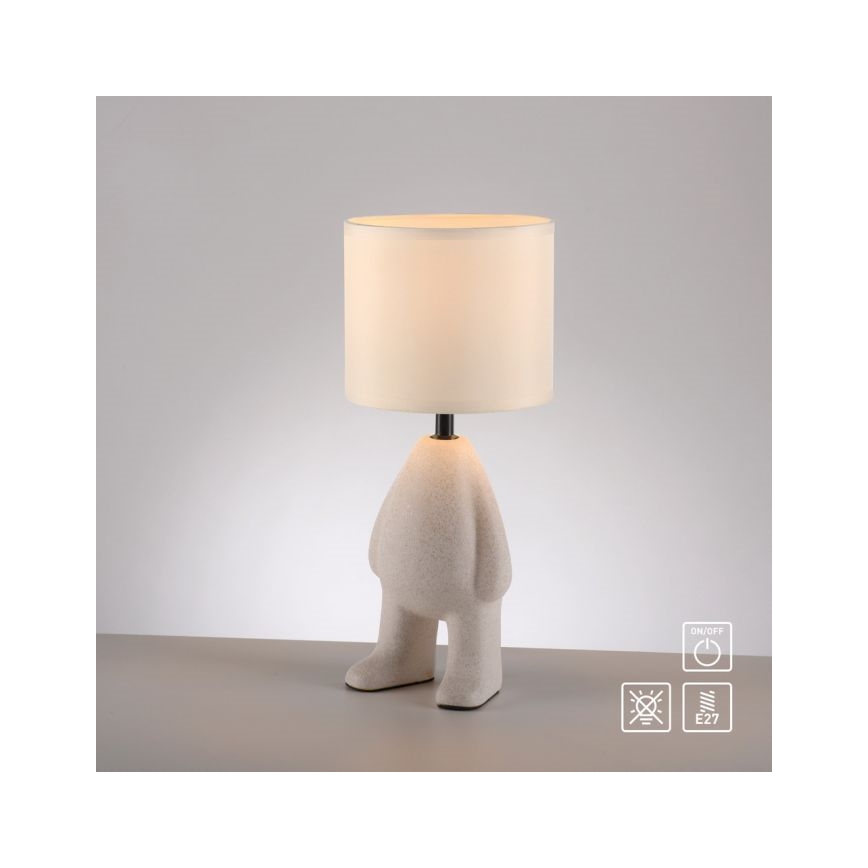JUST LIGHT. 14191-39 - Επιτραπέζια λάμπα TED 1xE27/25W/230V μπεζ