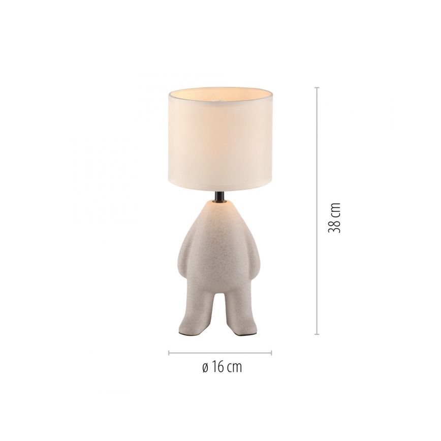 JUST LIGHT. 14191-39 - Επιτραπέζια λάμπα TED 1xE27/25W/230V μπεζ