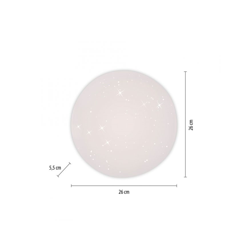 JUST LIGHT. 14275-16 - Φωτιστικό οροφής LED URANUS LED/10W/230V διάμετρος 26 cm λευκό