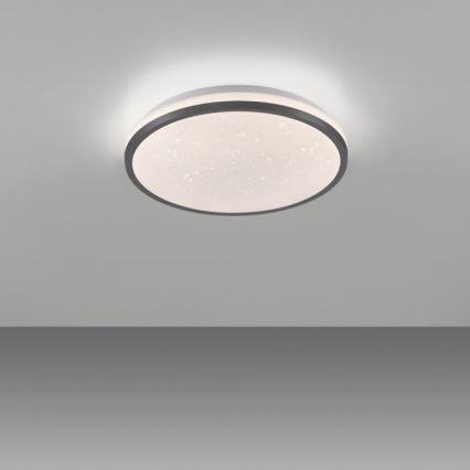 JUST LIGHT. 14293-18 - LED Dimmable φωτιστικό οροφής KYLE LED/10W/230V διάμετρος 28 cm μαύρο
