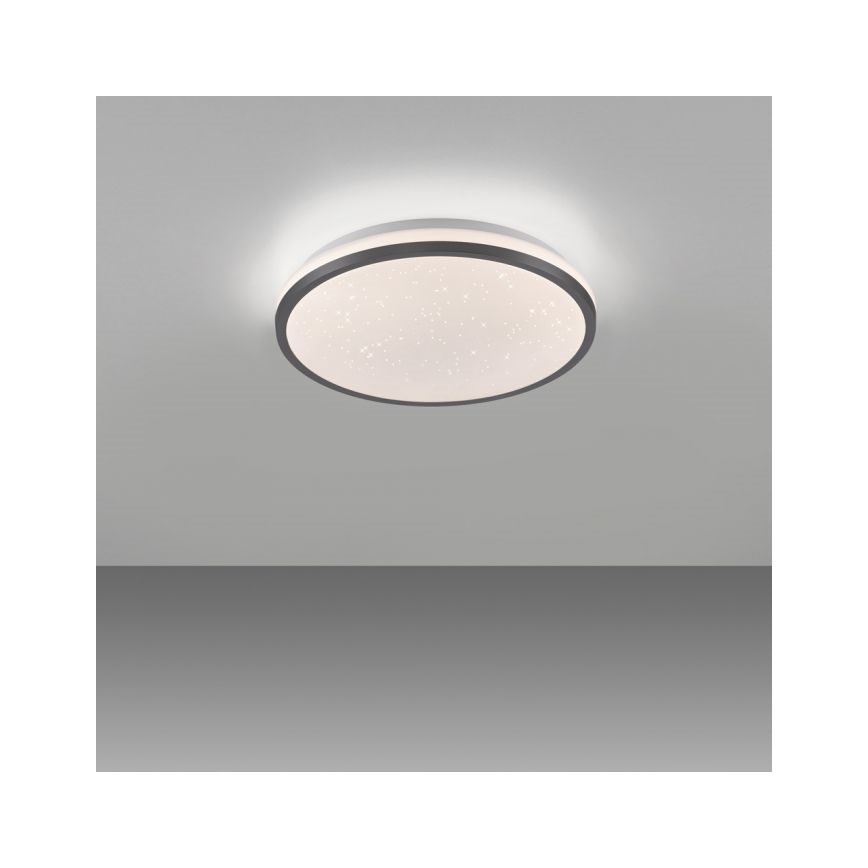 JUST LIGHT. 14293-18 - LED Dimmable φωτιστικό οροφής KYLE LED/10W/230V διάμετρος 28 cm μαύρο