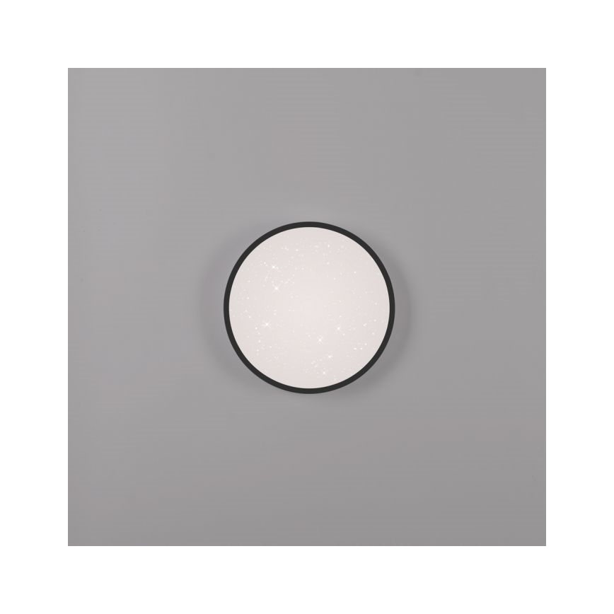JUST LIGHT. 14293-18 - LED Dimmable φωτιστικό οροφής KYLE LED/10W/230V διάμετρος 28 cm μαύρο
