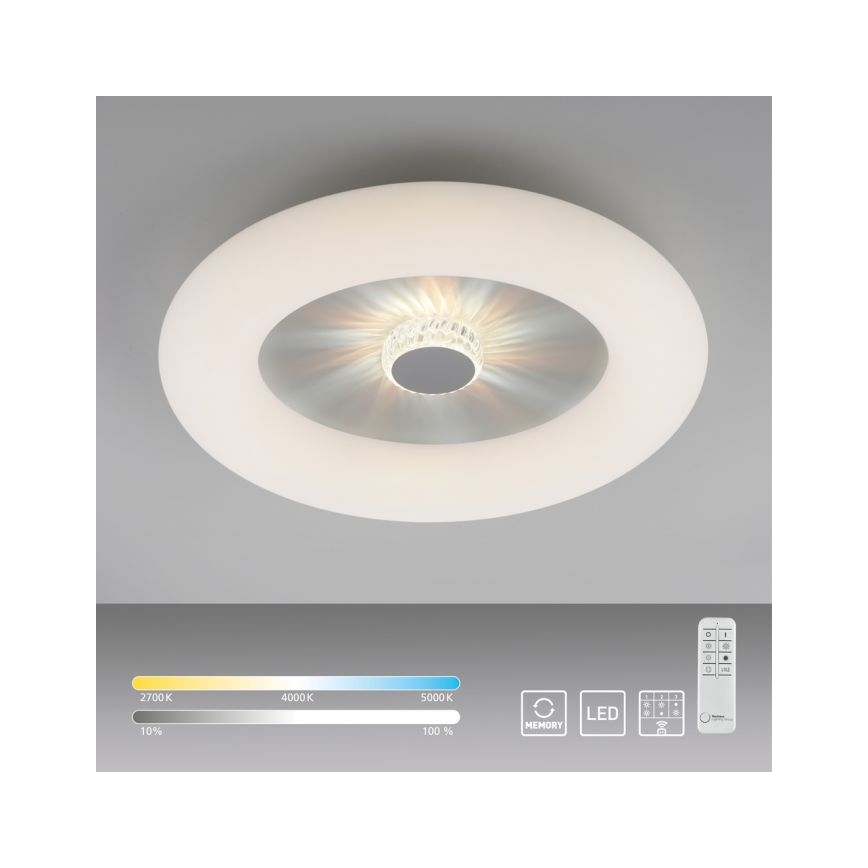 JUST LIGHT. 14383-16 - LED Dimmable φωτιστικό οροφής VERTIGO LED/26W/230V 2700-5000K λευκό + τηλεχειριστήριο